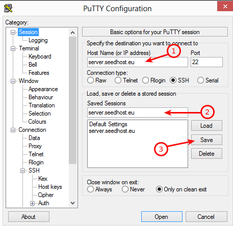 Plex putty configuration