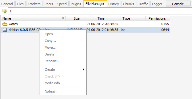 File Manager tutorial screen