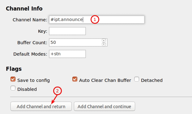 ZNC configuration 7